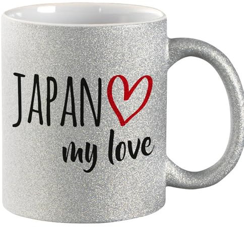 Huuraa Coffee Mug Japan My Love Gift Mug Silver 330ml Japan My Love Present
