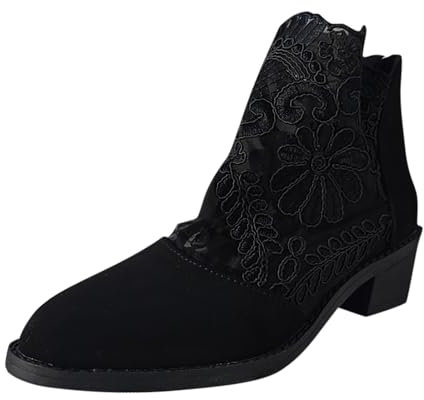 Stivaletti Donna Tacco Alto Plateau Stivali Donna con Tacco a Spillo Anfibi Donna Stivaletti Bassi Donna Stivali Estivi Donna con Tacco Stivali estive Stivaletti Marroni Donna Stivaletto Donna