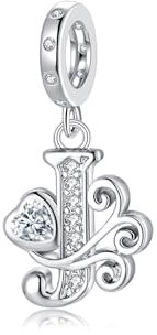 Letter Charms für Pandora Armbänder Silber Alphabet Initiale Charms J Bead Anhänger Schmuck Geschenk für Frauen Mädchen
