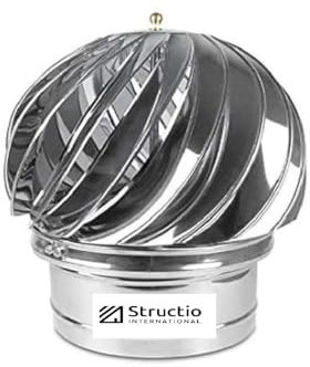 150 mm Kaminaufsatz Schornsteinabdeckung Drehbar Edelstahl Kaminhaube Schornsteinaufsatz Kamin Hut