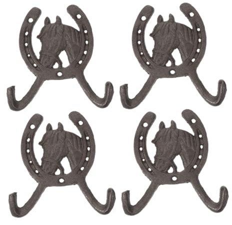 Garneck Eleganti Ganci in Ferro Battuto Ganci Da Parete Per Cappotti Per Riporre Oggetti Per La Casa