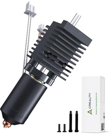 Creality Official K2 Ceramic Heating Block Kit, Upgrade Hotend Quick Swap Nozzle Kit, All Metal Integrated Extruder Hot end, 300°C Temperature Resistance for Creality K2 Combo 3D Printer