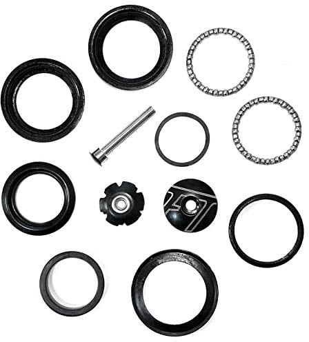 Farbetter 1-1/8 Heavy Duty Headset Top Cap Bearings, 34mm/ 44mm Diameter Threadless Stem Tapered Sealed BMX Bearing Nuts (44mm)