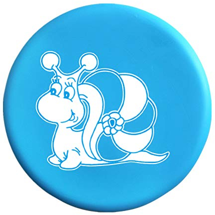 BangShou Frisbee Suave Niños del Disco Volador Frisbee con Patrón de Dibujos Animados para Niños Deportes (Caracol Azul)