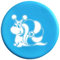 BangShou Frisbee Suave Niños del Disco Volador Frisbee con Patrón de Dibujos Animados para Niños Deportes (Caracol Azul)