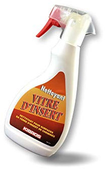 Nettoyant pour vitres d'insert en pulvérisateur | insert ou de foyer de cheminée | Poêle à bois, à pellets, à fuel, à granules, four, plaques vitro | Kibros 4NV