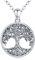 Collier Arbre de Vie pour Femme, Pendentif Arbre de Vie Celtique en Argent Sterling 925, Cadeaux de Bijoux pour Fête des Mères D'anniversaire pour Femmes Fille (Arbre de Vie-F)