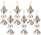 Christmas Concepts® Confezione di mini palline a forma di dolce da 6-8 cm – Decorate con brillantini e glitter – Decorazioni per l'albero di Natale (Champagne)