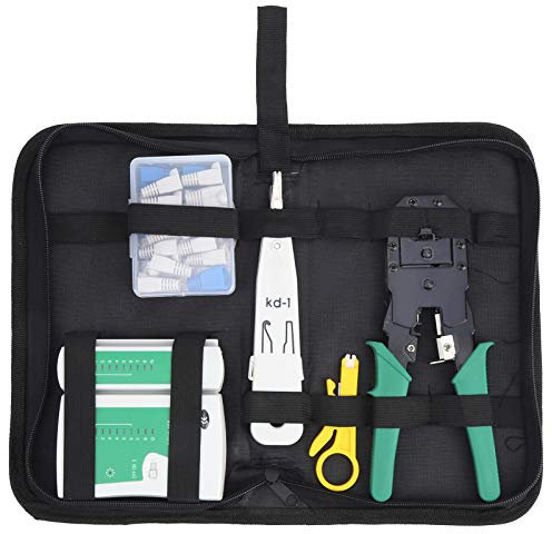 Network Cable Repair Tool Network Wiring Tool Set Mini Wire Stripper Kit Ethernet Networking Kit