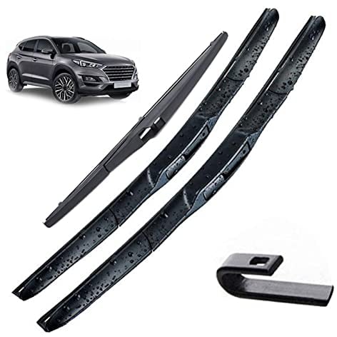 XQSSB Scheibenwischer Vorne Und Hinten Wischerblätter Set Für Hyundai Für Tucson TL 2016 2017 2018 2019 2020 Windschutzscheibe Windschutzscheibe 26 16 14 Scheibenwischer