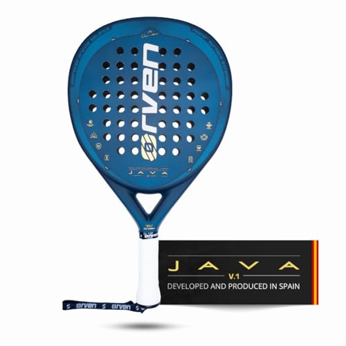 ORVEN Java V1 | Pala de Pádel de Potencia - 100% Fabricada en España - Potencia 95%, Control 75% - para Jugadores Intermedios y Avanzados - Raqueta de Padel Hombre y Mujer con Funda Incluída