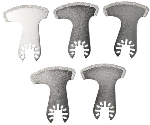 5Pcs Oscillating Multi Tool Swing Diamond Cutting Saw Blades for Grout Tiles Concrete Oscillating Saw Blade Power Tools