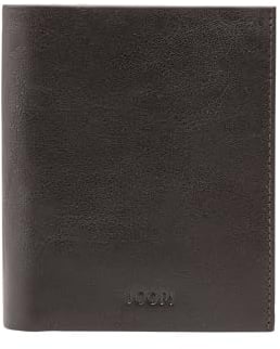 Joop! - Brieftasche für Herren in Dunkelbraun, Portemonnaie aus Echtleder, Geldbörse mit den Maßen 10x13x1 cm
