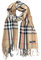 KARMA.DIEM Karierter Schal - Cashmere Merino Mix - Super Weich - 180x65cm - Unisex - Pashima/Stola/Extra Breit für Mann & Frau (Braun)
