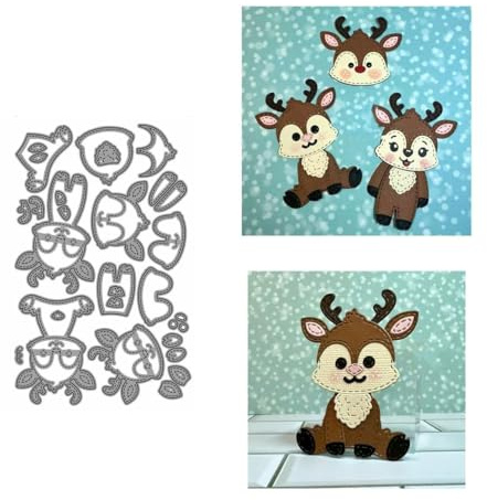 Rentiere Gnom Stanzschablonen Weihnachten Gnom Stanzen für DIY ScrapBooking Album Dekorative Papier Handwerk und Karten Herstellung