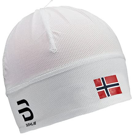 B DÆHLIE Björn Daehlie Damen Herren Beanie Mütze Skimütze Langlaufmütze Hat Mesh, Farbe:Weiß, Artikel:-10000 Snow White