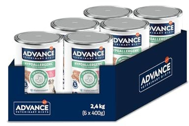 Advance Diets Cibo Umido per Cani - Hypoallergenic con Maiale - 6 scatolette da 400g