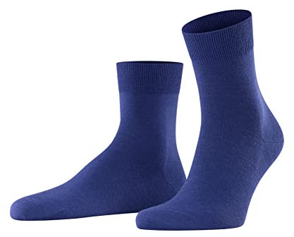 FALKE Herren Socken Airport M Sso Wolle Baumwolle einfarbig 1 Paar, Blau Sapphire 6055, 43-44