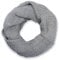 styleBREAKER Unisex Strick Loop Schal mit Patentmuster, Uni Feinstrick Schlauchschal, Winter Strickschal 01018152, Farbe:Hellgrau