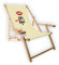 MultiBrands® Holz-Liegestuhl, mit Armlehne und Getränkehalter, klappbar, Motiv Mrs