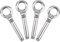 INCREWAY Expansion Bolt, 4 Pcs 304 Stainless Steel Ring Anchor Eyebolt Expansion Screw with Ring Closed Hook Internal Expansion Bolt Fastner for Concrete Wall, M8x80mm