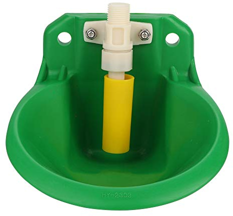 SOULONG Plastique Grand Interrupteur À Contact Automatique Eau Bol Bouteille Distributeur Ferme Vache Cheval Boire Waterer pour Vache Cheval ChèVre Mouton Chien Diamètre 17cm Vert