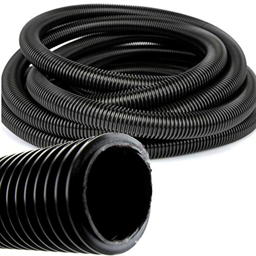 Staubsaugerschlauch 32mm Meterware Saugschlauch Reparaturschlauch schwarz | DeClean Saugschlauch - 1m am Stück, Innen-Ø 32mm, Außen-Ø 40mm, passend für Kärcher, Bosch, Makita, Nilfisk