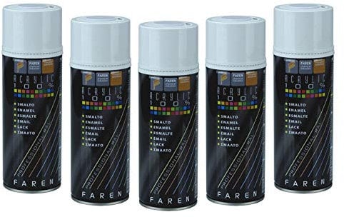 FAREN RAL ACRYLIC, Vernice spray Acrilica 100%, Smalto FIDELITY RAL, Colori Brillanti a Rapida Essiccazione, 400ml (RAL 8017 MARRONE CIOCCOLATA)(1pz)