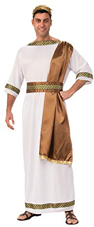 Bristol Novelty XL Dieu grec avec drapé marron (taille, Men, Uni, AC734X, White, brown Halloween