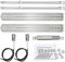 Utheer Tubes de brûleur, plaques chauffantes pour tente, tubes croisés réglables pour Charbroil Performance 2 brûleurs 463625217, 300 2 brûleurs d'armoire à gaz propane liquide modèles G470-5200-W1