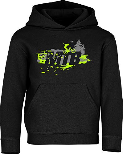 Baddery Sudadera con Capucha Ciclismo niños - MTB Mountainbike & Downhill | Sudadera con capucha para niños y niñas