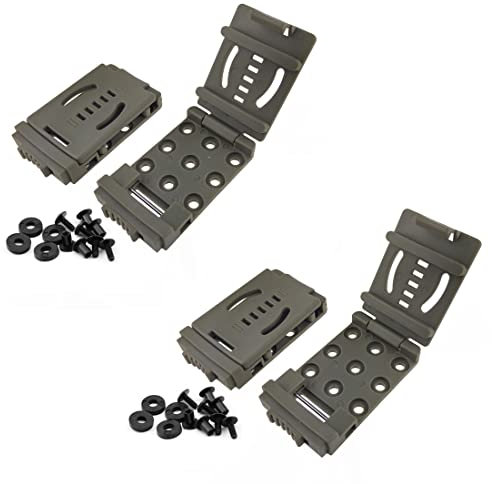 YCYU 2-Pack Tactical Belt Clip Outdoor Camping Knife Blade Lock with Screws, Universal Utility EDC Belt Clip Gun Holsters Mag Pouches Sheath Tools with Hardware (Tan)