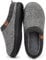 MERRIMAC Herren Slip-on Hausschuhe Bequem Memory-Schaum Rutschfest Innen Pantoffeln Dunkelgrau, 45-46 EU