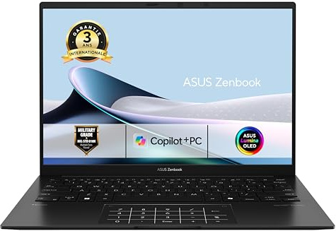 ASUS Zenbook 14 UM3406GA 14 Pouces WUXGA OLED (AMD Ryzen AI 7 445, 32Go LPDDR5X, 1To SSD, AMD Radeon Graphics, Windows 11 Home) - Clavier AZERTY - sans Chargeur