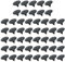 Create idea Lot de 50 clips de fixation pour garde-boue - Compatible avec Renault Cilo MK2 MK3 Scenic MK1 MK2 Megane Traic - Plastique noir