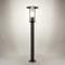 max K O M F O R T Standleuchte Außenleuchte Wegbeleuchtung E27 Schwarz IP44 Außenbeleuchtung Garten moderne 80cm Standlampe aus Aluminium 258-800-BK