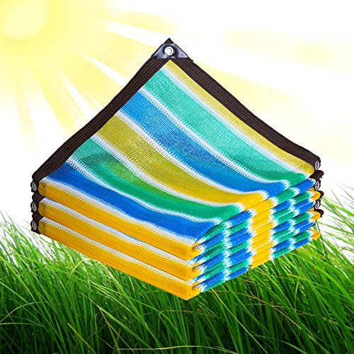 YSUEFIJO Vela de Sombra 5x11m Sombra Solar, Malla Red Toldo para Exteriores, toldo para pérgola, con Ojal, Tela Sombra jardín Resistente, para Plantas Invernadero Piscina Patio jardín césped