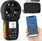 SURLABA Digital Bluetooth Anemometer, Handheld Windmesser APP-Verbindung, Windmessgerät Messbereich 0.3-30m/s, Wind Speed Gauge mit Windtemperaturmessungen für Windsurfen Schießen Segeln Surfen Drohne