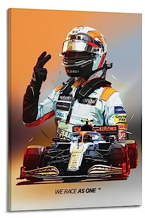 Lando Norris Monaco F1-Poster, dekoratives Gemälde, Leinwand, Wandposter und Kunstdruck, moderne Familienschlafzimmer-Dekoration, Poster, 30 x 45 cm