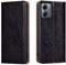 HONLEN Funda Compatible con Motorola Moto G14 Carcasa, (6.5 Inches) Magnético Cartera Cuero Case, 2 Ranura Tarjeta Movil Cover Negro - Negro