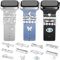 JR.DM 11 Stück Watch Armband Charms kompatibel mit Apple Watch Armband 38mm 40mm 41mm 42mm 44mm 45mm 46mm Metall Diamant Dekorative Bling Schmuck für iWatch-Series 10 9 8 7 6 5 4 3 2 1 (Ohne Armband)