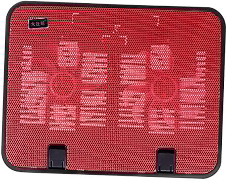 jojofuny Slim Design 14' Laptop Cooling Pad 2 Quiet Fans USB Laptop Cooling Fan for Metal Panel
