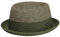Lipodo Chapeau en Paille Ennario Pork Pie Homme - Made in Italy Porkpie de Soleil Printemps-été Été - XL (60-61 cm) Vert