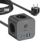 VEFVE 70W USB-C Ladegerät, 7-in-1 Würfel-Steckdosenleiste mit Schalter, Mehrfachsteckdose 3m mit USB-Schnellladung Kompatibel mit MacBook, Laptop, iPad Pro, iPhone 15, Galaxy S23