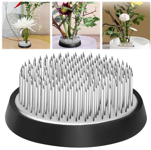 TANCUDER Blume Frosch blumenhalter, Blumenarrangement Halter, 60mm Stecknadelhalter, Runde Blumenhalter, Metall Blumenigel, Blumenarrangieren Steckigel für Steckblumenarrangements, Arrangements