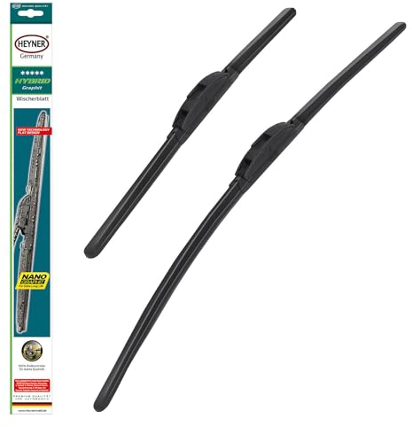 HEYNER® Scheibenwischer Set passend für Jaguar S-Type (10.2001-10.2007) HYBRID Flachbalkenwischer Frontscheibenwischer