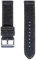NASUNJIA 22 mm Denim-Herren-Schnellverschluss-Uhrenarmband, schwarzes Vintage-Canvas-Baumwoll-Jeans-Denim-Uhrenarmband