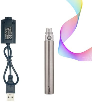 1100mAh eGo-T vapes battery, eGo Ecigarette Batterie,E-zigaretten & zubehör,EGO/510 Gewinde, passend für CE4, MT3, H2, CBD und andere Zerstäuber,Einzelverpackung (Edelstahl Farben)
