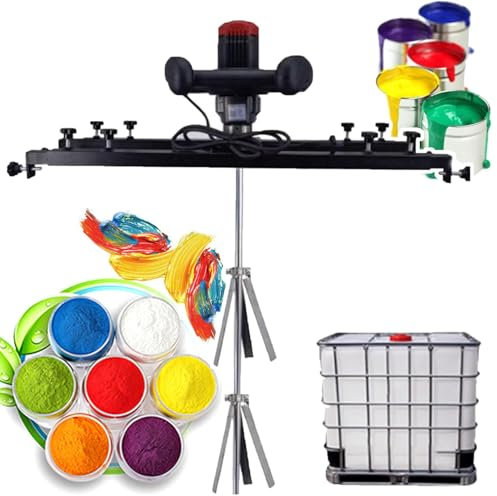 Pneumatischer Farbmischer 3280 W Mit Halterung, Mit Halterung Für Tintenlöser-Rührwerk, Elektrische Tankmischmaschine – Klappbarer Propeller, Kommerzielle Farbrührmaschine