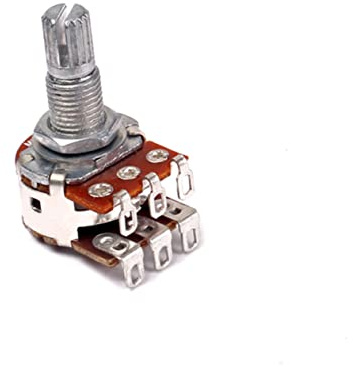 Doppeldeck und Mn500k Lautstärke Gitarrenpotentiometer für Klangregler | Metallausführung, Leicht und Tragbar, zum Ersetzen Vorhandener Regler, Passende Bauform für E-gitarren